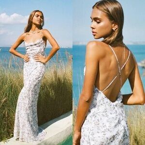 SABO SKIRT Floral Slip Maxi, New without tags - size S